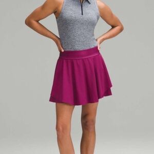 Lululemon Court Rival Perforated High-Rise Skirt *Long Purple Highlight